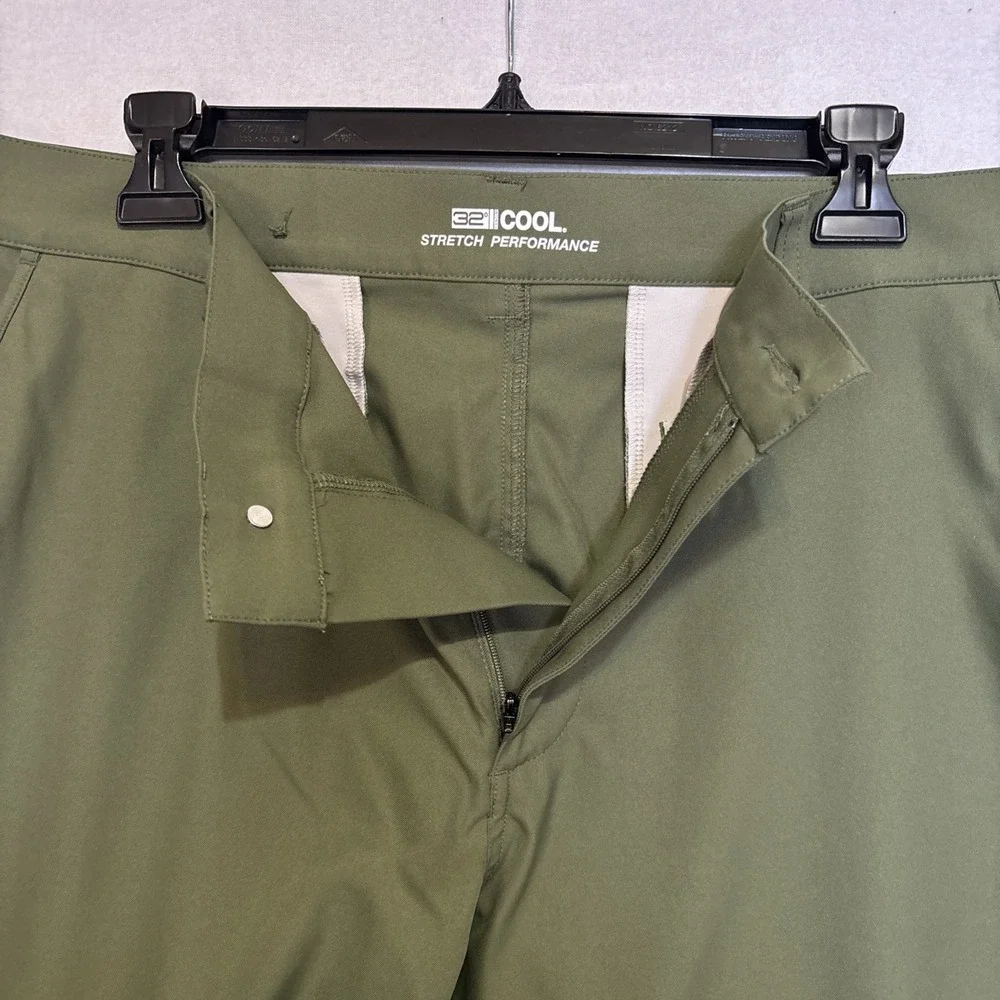 32 Degrees Cool Mens Stretch Performance 5‎ Pocket 38x34 (37x34) Green
